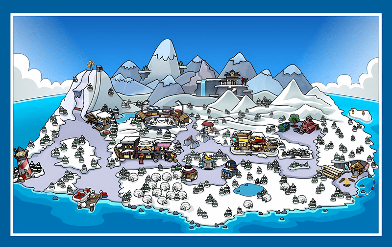 Club Penguin Island Map