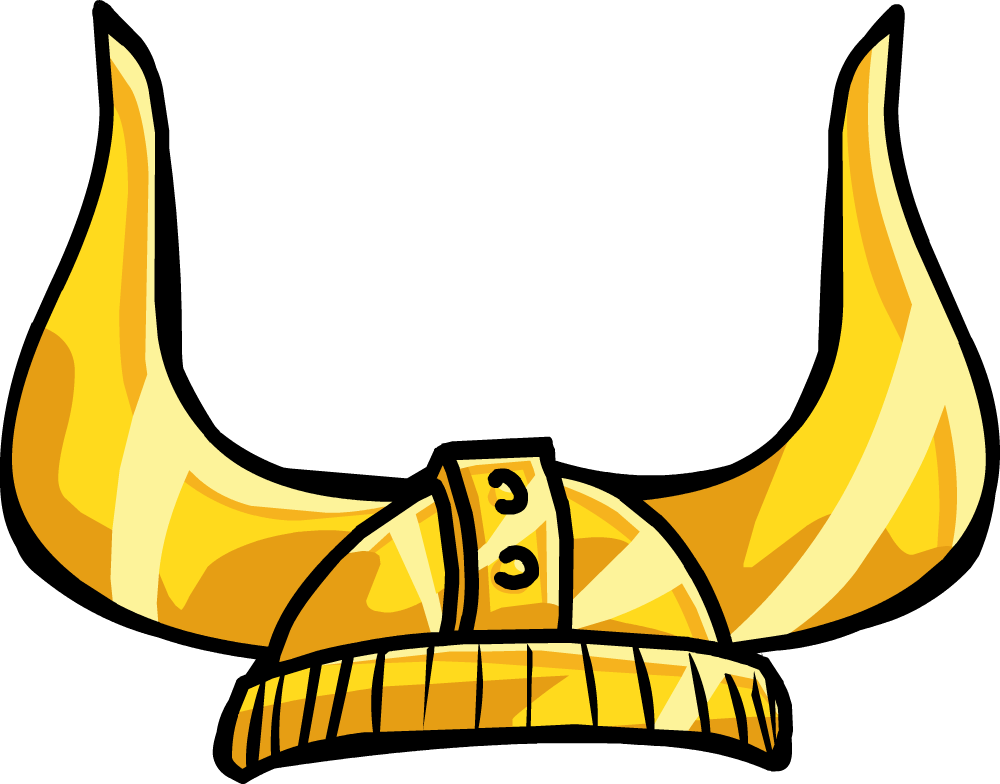 Viking Helmet Gold Viking Helmet Gold