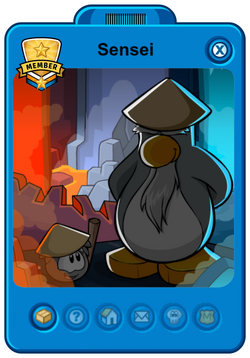 club penguin sensei card