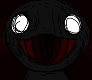 Closeup of "The Monster" (Entity's) face.