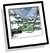 Falling Snowflakes Background Icon