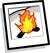 Campfire Background Icon