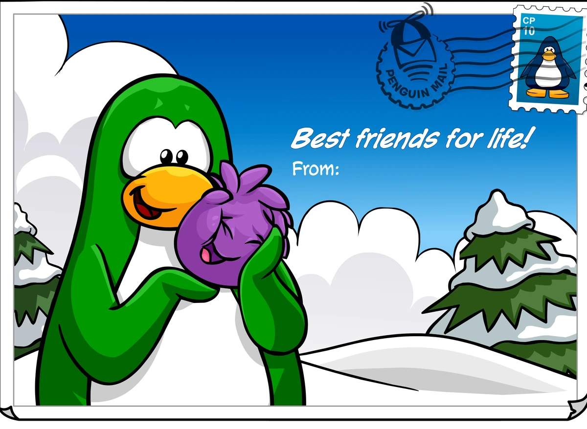 Best Friends for Life! Postcard Club Penguin Journey Wiki Fandom