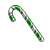 Green Candy Cane Cane