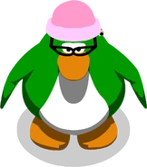 Aunt Arctic's in-game sprite during the Earth Day Party 2023