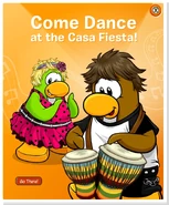 Casa Fiesta Poster displayed at the Town during Music Jam 2024