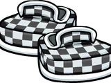 Black Checkered Shoes