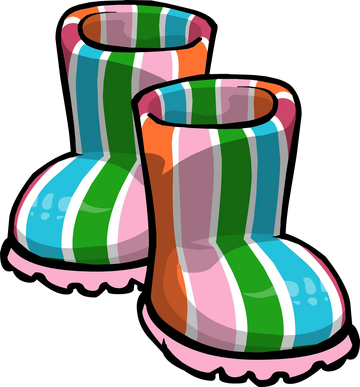 Pink Striped Rubber Boots Club Penguin Journey Wiki Fandom