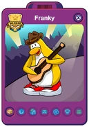 Franky's Player Card during Music Jam 2024