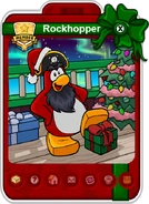 Rockhopper's Player Card during the Holiday Party 2024