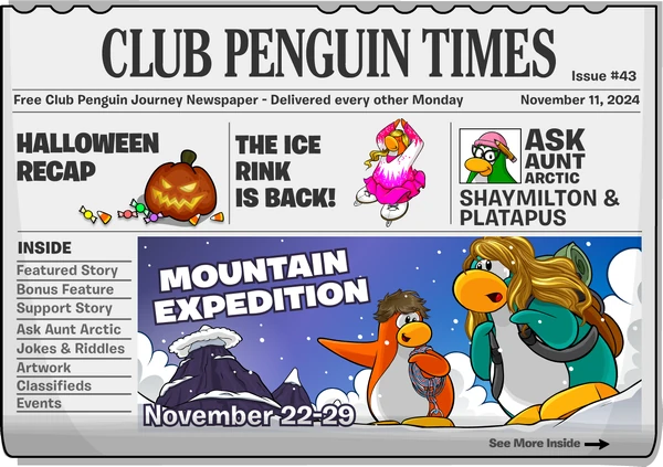 Club Penguin Times Issue 43 Page 1