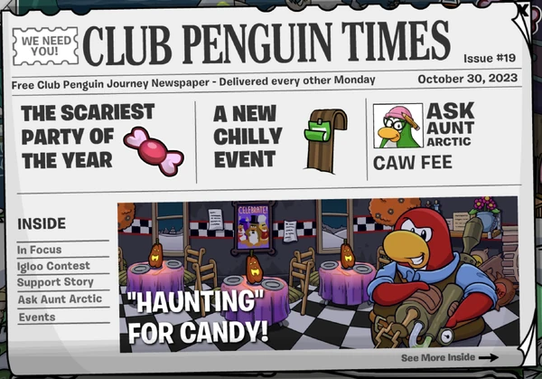 Club Penguin Times Issue 19 Page 1