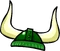 Green Viking Helmet