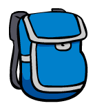 Blue Backpack - 10 in stock