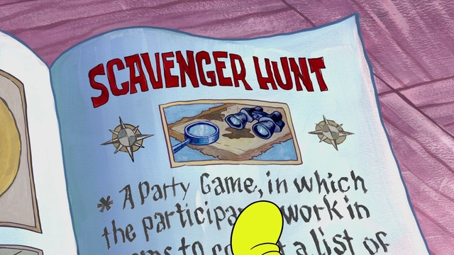 Scavenger Hunt | Club SpongeBob Wiki | Fandom