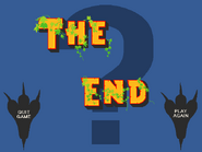 The end screen