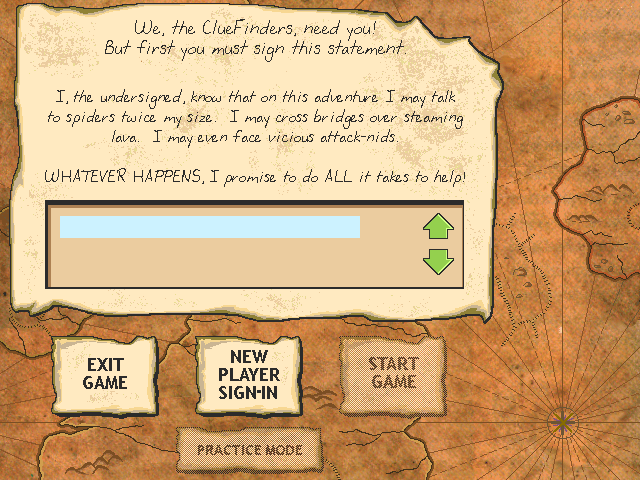 Sign-In Screen - Cluefinders Wiki - Fandom