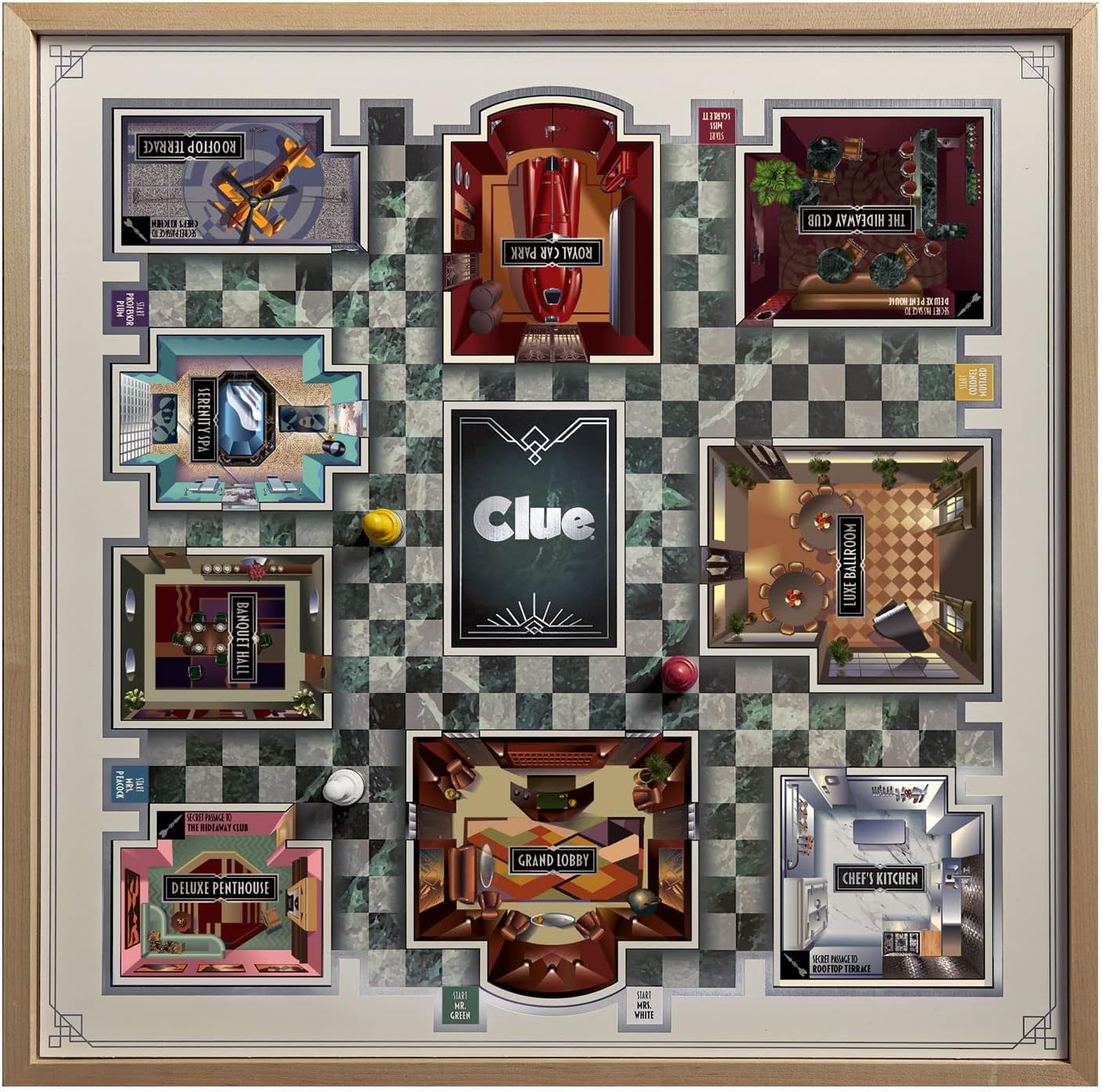 clue 海外版 Clue Detective Game part pieces replacement 1992 Game Board