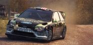 Focus RS WRC in DiRT 3 with Ken Block's livery.