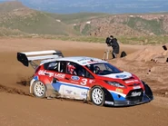 Marcus Grönholm's Ford Fiesta OMSE in his Pikes Peak run.