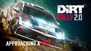 Approaching a rally DiRT Rally 2