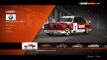 DiRT 4 BMW E30 M3 Evo Rally