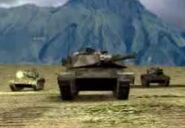Medium tank leading two light tanks after insertion via Chronosphere