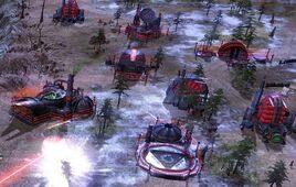  Third Tiberium War laser fences, defending individual structures