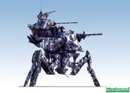 Red Alert 2 version - urban camouflage render. Note the adjustment made on the main cannon