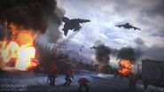 APA Convoy ambushed by EU bombers