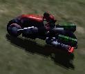 An Attack Bike upgraded with Tiberium core missiles