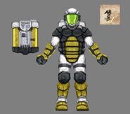 Concept art for ZOCOM Tiberium suits upgrade by Todd Kale