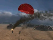 Romanov parachute when his plane what shot down in Morocco