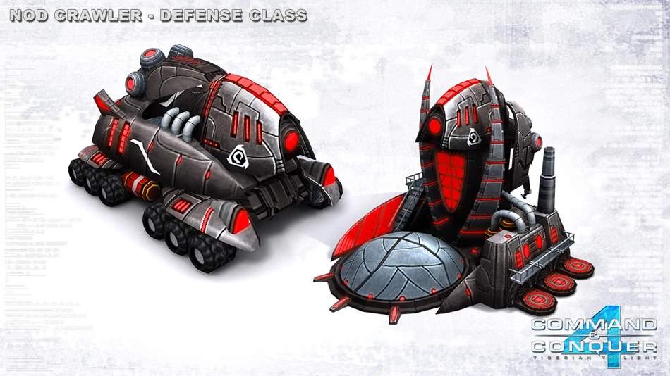 Nod Defense Crawler Command Conquer Wiki Covering Tiberium Red Alert And Generals Universes