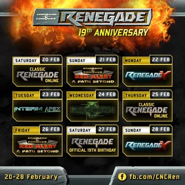 Renegade 19th Anniversary