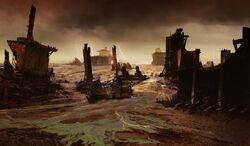 Typical Red Zone landscape