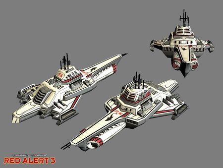 The Imperial navy launched an overwhelming invasion led by naginata cruisers such as this, which can secure the seas more forcibly than almost any vessel.