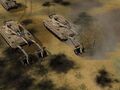 Israeli Merkava tanks removing mines