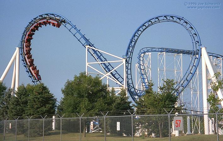 ShockWave Six Flags Great America Roller Coaster Wiki Fandom