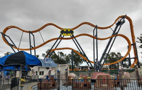 Batman The Ride Six Flags Discovery Kingdom Roller Coaster