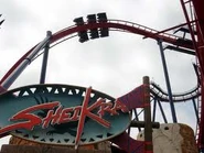 SheiKra's sign with an inversion in view