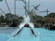 The splashdown at Atlantica SuperSplash.