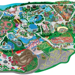Six Flags Discovery Kingdom Map - 250