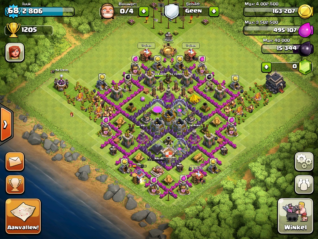 town hall 7 farmingclash of clans