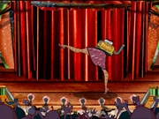 Rusty Candu performing his rendition of The Can-can.