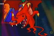 Slurpy as "Dragon" in "Sir Nutalot".