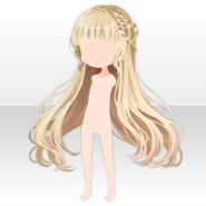 (Hairstyle) Dark Forest Braided Long Hair ver.A gold