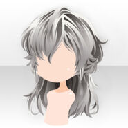 (Hairstyle) Mahal Wild Medium Hair ver.A white