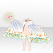 (Outerwear) Fairy Quartz Shawl and Created Flowers ver.A white