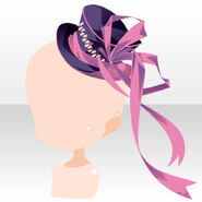 (Head Accessories) Aka Manah Zipper Mini Hat ver.A purple